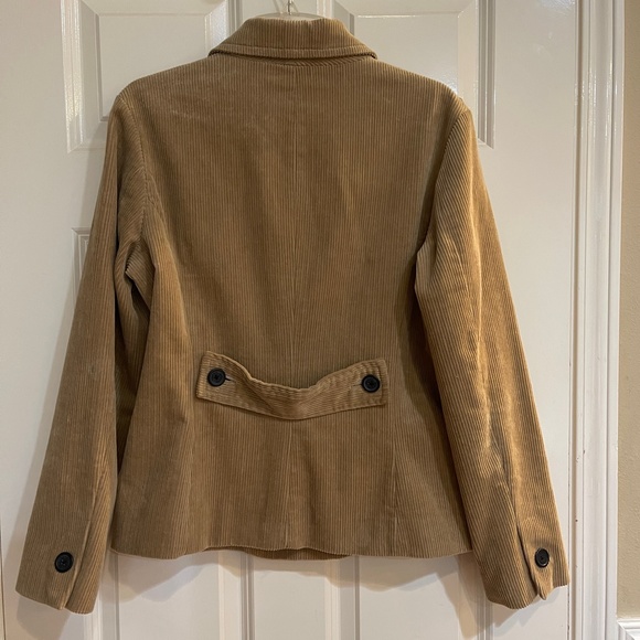 Vintage Tommy Hilfiger Corduroy Double Breasted Jacket Tan Paisley Lined Medium - Picture 5 of 9